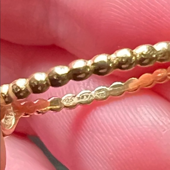 18k Gold Vermeil Sterling Silver Caviar Gemstone Solitaire Dainty Stacker Rings - Picture 4 of 8